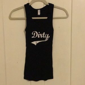 Dirty Shirty black tank